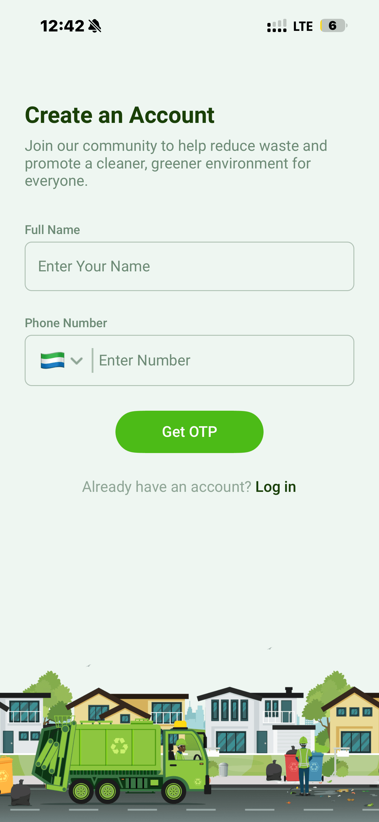 DortiBox registration screen
